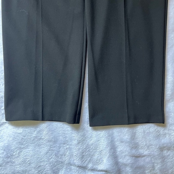 Mango MNG Black High Waisted Pleated Straight Leg Dress Pants Sz 8 - Picture 14 of 17